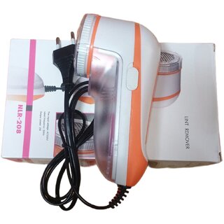                       CHARKEE Plastic Electric Lint Remover With Brush, Remover4 (Pack of 1, Orange)                                              