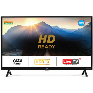                       BPL 80 cm (32 inches), HD Ready Smart TV Plus with ADS Panel, JioHotstar, Black, 32HF2300                                              