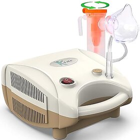 K-life 101 Steam Respiratory Machine Kit For Baby Adults kids Asthma Inhaler Patients Nebulizer(Brown)