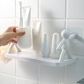 cartoon Bathroom self Self Adhesive Sticker Support Without Drilling Multipurpose Wall Mount