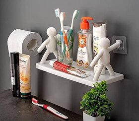 cartoon Bathroom self Self Adhesive Sticker Support Without Drilling Multipurpose Wall Mount