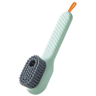 Plastic Soap Dispensing Cleaning Brush with Handle Reusable Scrubbing Brush for Shoes, Clothes, and Household Cleaning Plastic Soap Dispensing Cleaning Brush with Handle Reusable Scrubbing Brush for Shoes, Clothes, and Household Cleaning