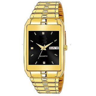 Griffin BLK Quartz Original Gold Plated Day Date Functioning Watch for Boys - Analog Watch for Men Griffin BLK Quartz Original Gold Plated Day Date Functioning Watch for Boys - Analog Watch for Men