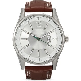 Griffin Octane Men Silver-Toned Dial Watch Griffin Octane Men Silver-Toned Dial Watch