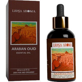                       Lhasa Aroma Arabian Oud Essential Oil  100 Pure  Natural  Luxury Aromatherapy Oil for Soothing  Relaxation (100ml)                                              