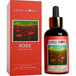 Lhasa Aroma Rose Essential Oil 100 Pure Natural Romantic Aromatherapy Oil for Relaxation Ideal Gifting (100ml) Lhasa Aroma Rose Essential Oil 100 Pure Natural Romantic Aromatherapy Oil for Relaxation Ideal Gifting (100ml)