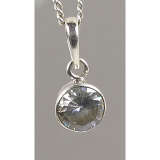                       NATURAL AMERICAN DIAMOND (ZIRCON) STONE WITH 92.5 PURE SILVER                                              