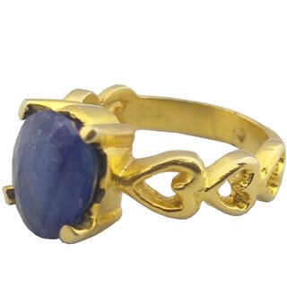NATURAL BLUE SAPPHIRE (NEELAM) STONE WITH PANCHDHATU ADJUSTABLE RING NATURAL BLUE SAPPHIRE (NEELAM) STONE WITH PANCHDHATU ADJUSTABLE RING