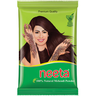 Neeta Henna Powder Enriched With Natural Herbs,100 Natural Mehendi Powder,Natural Brown,100g (Pack OF 3) Neeta Henna Powder Enriched With Natural Herbs,100 Natural Mehendi Powder,Natural Brown,100g (Pack OF 3)