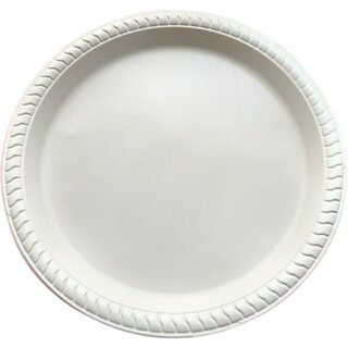 Corn Starch Plain Round Plates - 25 Pcs Corn Starch Plain Round Plates - 25 Pcs