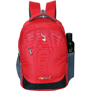                       Life Today Medium 25 L Backpack 15.6 Inch Laptop Backpack 25 LTR Bag for School, College and Office Bags(Red)                                              