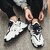 Futuristic Chunky White  Black Sneakers  Bold Streetwear Style