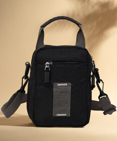 Life Today Men & Women Black Sling Bag - Mini
