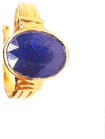 Natural And Certified Yellow Sapphire Panchdhatu Adjustable Ring