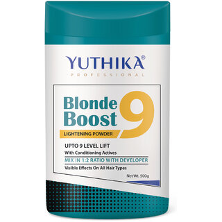 Yuthika Professional Blonder Powder, 500 g , 9 Level Yuthika Professional Blonder Powder, 500 g , 9 Level