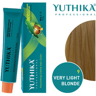 Yuthika Professional Creme Hair Color 100gm Very Light Blonde 9.0 Yuthika Professional Creme Hair Color 100gm Very Light Blonde 9.0