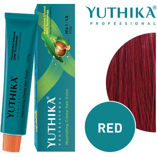                       Yuthika Professional Creme Hair Color 100gm Red                                              
