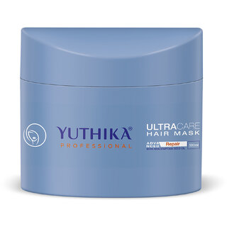                       Yuthika Hair Mask for Dry, Frizzy & Damaged Hair, Deep Conditioning Hair Mask for Women & Men (500ml)                                              
