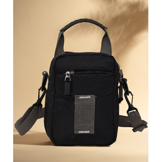                       Life Today Men & Women Black Sling Bag - Mini                                              