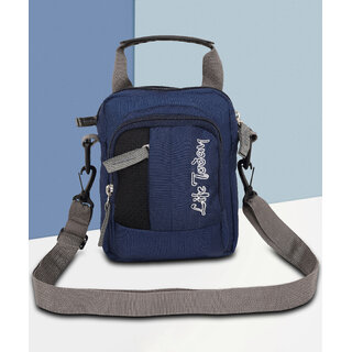 Life Today Men & Women Blue Sling Bag - Mini Life Today Men & Women Blue Sling Bag - Mini