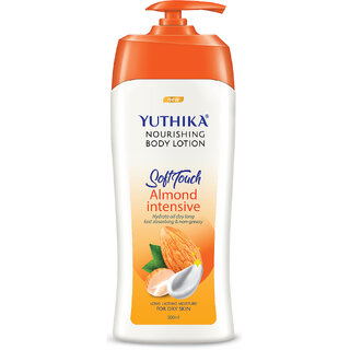                      Yuthika Almond Soft Touch Body Lotion for Women  Men, Hydrating Moisturizer (500ml)                                              