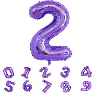 Purple Foil Number Balloons 2 32 Inch Helium Supported Birthday Decoration Balloons for Kids, Anniversary, Party, Ba Purple Foil Number Balloons 2 32 Inch Helium Supported Birthday Decoration Balloons for Kids, Anniversary, Party, Ba