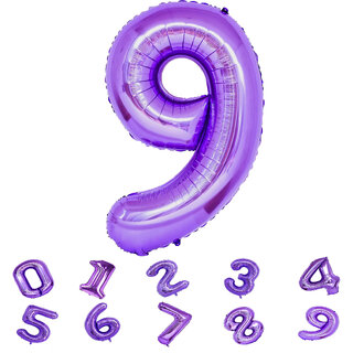 Purple Foil Number Balloons 9 32 Inch Helium Supported Birthday Decoration Balloons for Kids, Anniversary, Party, Ba Purple Foil Number Balloons 9 32 Inch Helium Supported Birthday Decoration Balloons for Kids, Anniversary, Party, Ba