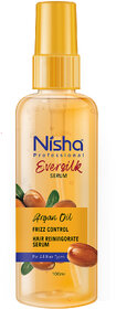 Nisha Hair Serum EverSilk Argan Oil Serum 100ml, Hair Serum For Dry Frizzy Hair