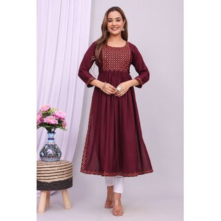 MIRROR WORK  EMB.  MATERNITY DRESS AND FEEDING DREES