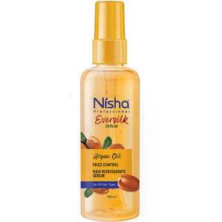 Nisha Hair Serum EverSilk Argan Oil Serum 55ml, Hair Serum For Dry Frizzy Hair