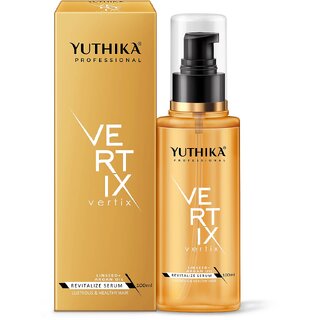                       Yuthika Professional Vertix Revitalize Hair Serum With Linseed  Argan Oil 100ml                                              