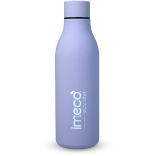                       IMECO ECO MIST Stainless Steel Pastel Water Bottle Leakproof, Lightweight (500 ml, Purple)  BPA Free, Rust Resistant                                              