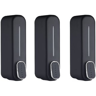 CIS Dolphin Soap Dispenser 400ml Wall Mount Liquid Soap Dispenser for Bathroom Kitchen (Black) (Pack of 3) CIS Dolphin Soap Dispenser 400ml Wall Mount Liquid Soap Dispenser for Bathroom Kitchen (Black) (Pack of 3)