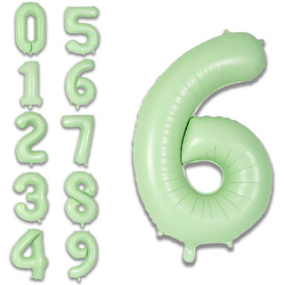 Fun Town Solid Green 6 Number Foil Balloons Helium 32 Fun Town Solid Green 6 Number Foil Balloons Helium 32