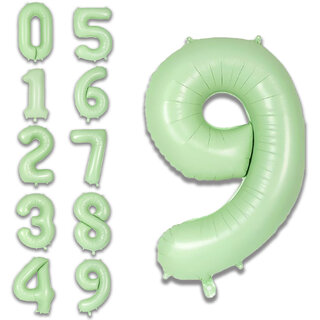 Fun Town Solid Green 9 Number Foil Balloons Helium 32 Fun Town Solid Green 9 Number Foil Balloons Helium 32