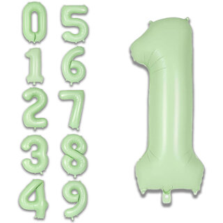 Party Bird Solid Green 1 Number Foil Balloons Helium 32 Party Bird Solid Green 1 Number Foil Balloons Helium 32