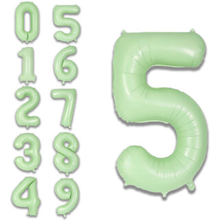 Party Bird Solid Green 5 Number Foil Balloons 32 Party Bird Solid Green 5 Number Foil Balloons 32