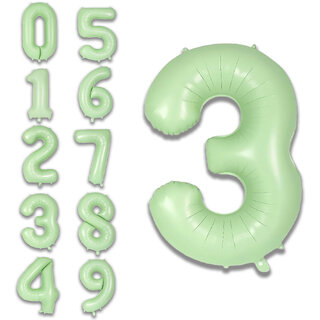 Party Bird Solid Green 3 Number Foil Balloons 32 Party Bird Solid Green 3 Number Foil Balloons 32