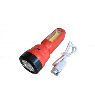 Torch Light Rechargeable LED Torch Long Range high Power Light Torch (Multi Color, Pack of 1, Rechargeable)