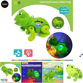 Hopping Frog with Projector, Lights and Music