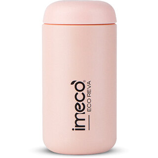 IMECO ECO REVA Capsule Shaped Stainless Steel Water Bottle Leak-Proof BPA-Free (400 ml, Pink) IMECO ECO REVA Capsule Shaped Stainless Steel Water Bottle Leak-Proof BPA-Free (400 ml, Pink)