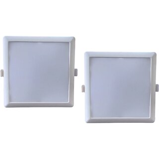 18 Watt LED Square False Ceiling PC (Poly carbonate) Panel Light (Pack of 2) 18 Watt LED Square False Ceiling PC (Poly carbonate) Panel Light (Pack of 2)