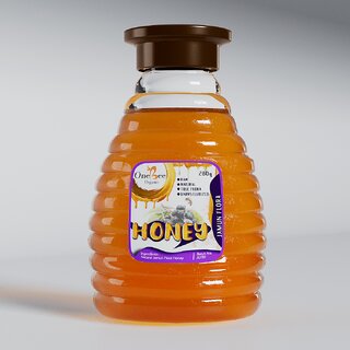                       ONE BEE ORGANIC  Jamun Honey/Blackberry Flora Honey  Natural Flora - 280 GM.                                              