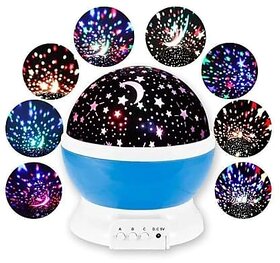 Printzkala Star Master Galaxy Night Light Projector - 360xc2xb0 Rotating Moon and Star Lamp with Colorful Lights for Kids Room Bedroom and Home Decor