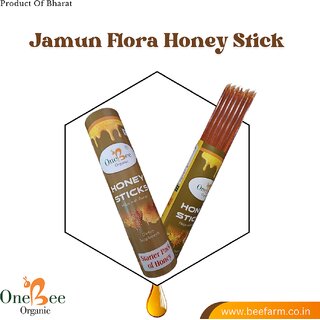                       ONE BEE ORGANIC  Jamun Flora Honey Sticks  Natural Flora Honey Sticks(30 Sticks Each of 8g)                                              