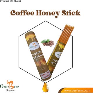 ONE BEE ORGANIC Coffee Infused Honey Sticks Natural Infused Honey Sticks(30 Sticks Each of 8g) ONE BEE ORGANIC Coffee Infused Honey Sticks Natural Infused Honey Sticks(30 Sticks Each of 8g)