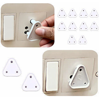                       Baby Proofing Electrical Socket Plug Cover Guards(Pack of 12, White)(White)                                              