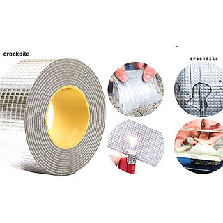 Leak-Proof Aluminum Tape for HVAC Systems 10 cm Butyl Tape(Silver Pack of 1) Leak-Proof Aluminum Tape for HVAC Systems 10 cm Butyl Tape(Silver Pack of 1)