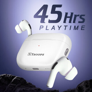 TP TROOPS New Launch Ultra Pods TWS Wireless Bluetooth Ear buds, Inbuilt Mic, Earbuds with 45H Playtime,TP-7351 TP TROOPS New Launch Ultra Pods TWS Wireless Bluetooth Ear buds, Inbuilt Mic, Earbuds with 45H Playtime,TP-7351