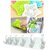Combo of  2 Pcs Silicone Rubber Five-Pointed Star Sink Drain Sink Strainer for (1)  Parspar Plastic Adhesive Sticker